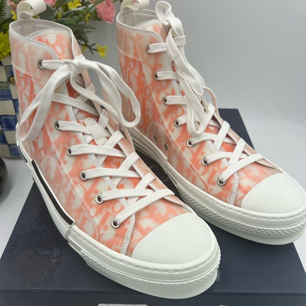 Men's Dior B 23 high top oblique sneakers size 45 made in Italy